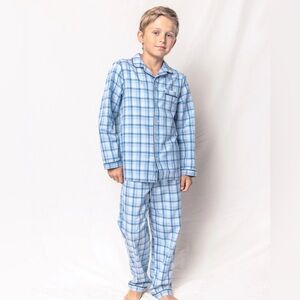 NWT- Petite plume Kid's Twill Pajama Set in Seafarer Tartan size 12